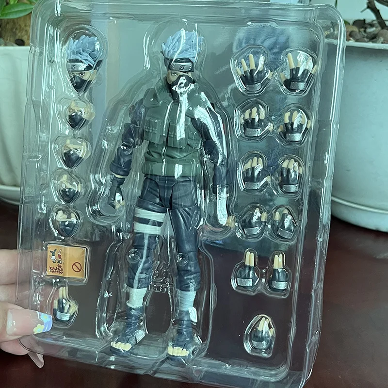 بانداي-لعبة شخصية أنيمي ناروتو شيبودن ، ألعاب SHF هاتاكي كاكاشي ، بطل زينة غرفة الشارينغان ، دمى نموذجية