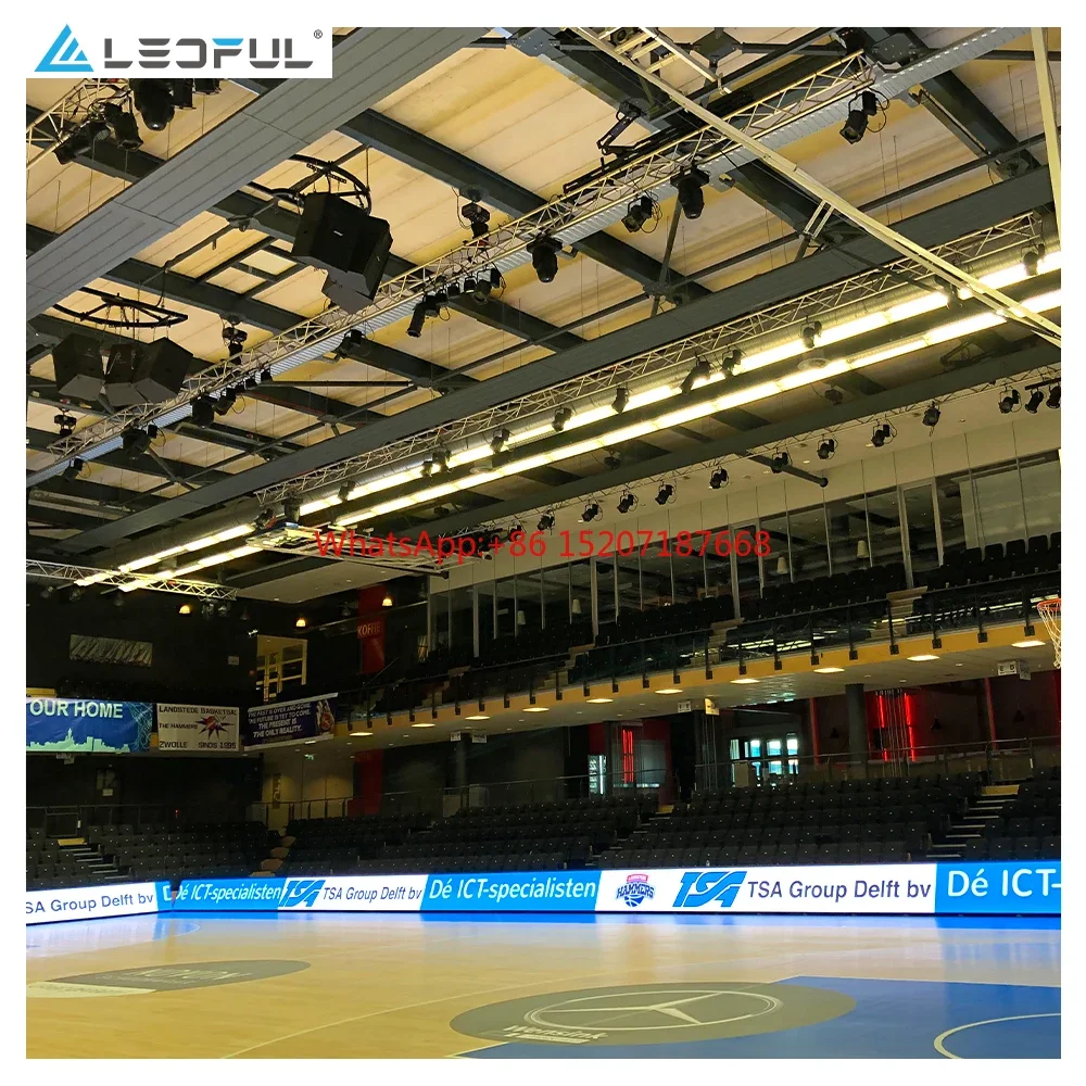 Basketball Football Outdoor And Indoor P8 Sports Stadium Perimeter LED Screens