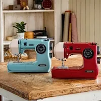 New Portable Portable Sewing Machine Pink/Blue/Red Plastics Home Sewing Accessories Crafting Household Home Sewing Machine Home