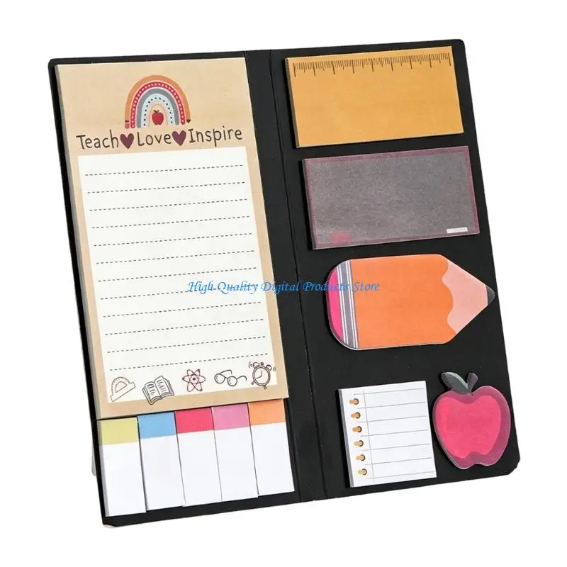 U2JE Repositionable Adhesive Note Paper Cartoon Notepads Adhesive Note For Teachers