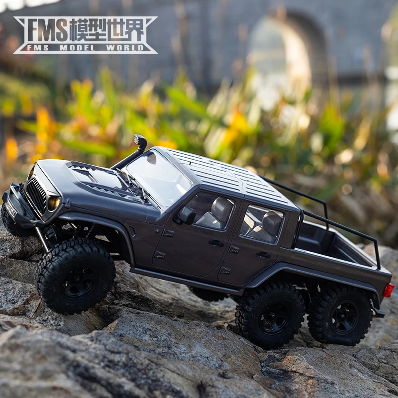 New Fms 6wd 6x6 2.4ghz Rc Car 1/18 Electric Remote Control Model Crawler Buggy Lorry Truck Car Kids Adult Toys Boy Gift