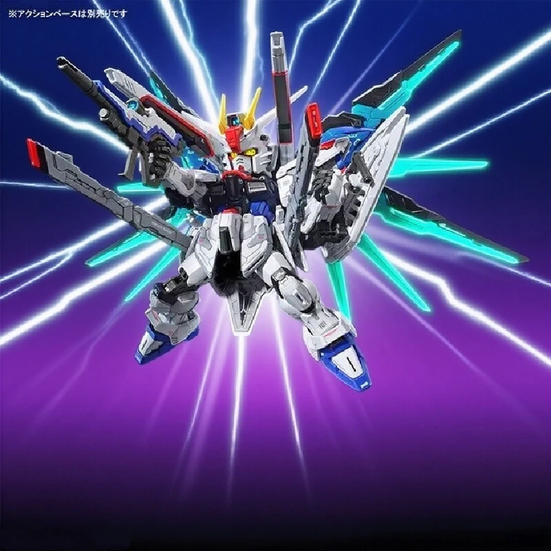 재고 있음 MGSD ZGMF-X10A Q 버전 조립 모델 키트 액션 피규어 절묘한 데스크탑 장식 어린이 교육 장난감 수집