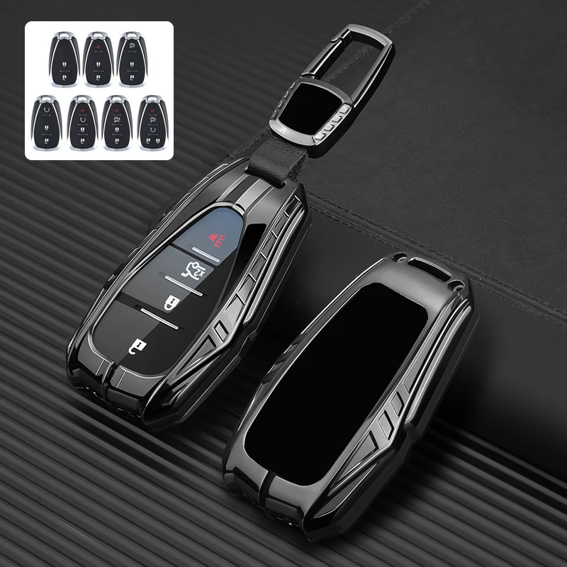 ICAR Zinc Alloy for Chevrolet Chevy Malibu Camaro Cruze Traverse Spark Equinox Sonic Volt Remote Car Key Case Cover Fob Keychain