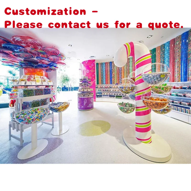 custom.Custom Modern Style Candy Store Displays Interior Design Decorations Candy Kiosks Furniture Candy Shop Decoration