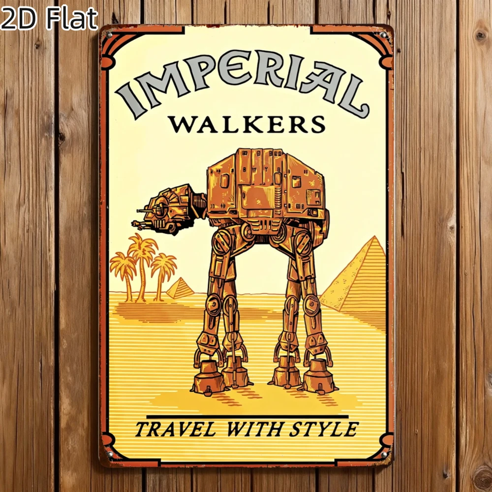 Vintage Imperial Walker Metal Sign - 