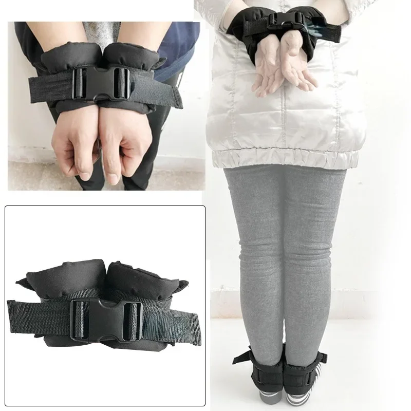 Medical Elderly Patients Wrist Ankle Fixation Belt Anti Scratch Durable Cotton Hand Feet Fixer Adjustable Limbs Restraint Strap