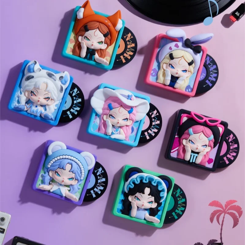 

Новая оригинальная серия Dodo Nami Midnight Disco, магнит на холодильник, слепая коробка, ограниченная вращающаяся коробка-сюрприз, украшение для комнаты, подарок для девочки