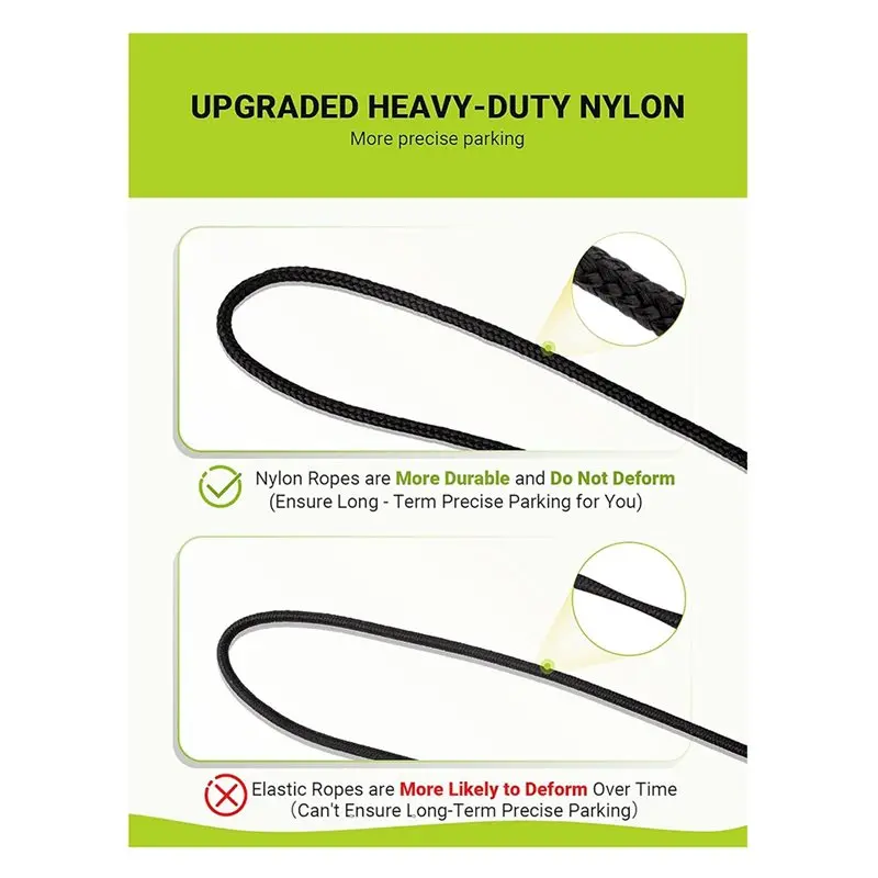 كرة تنس AWAH للمساعدة في ركن السيارة مكونة من قطعتين مع سلسلة غير مرنة وإبزيم قابل للتعديل، مؤشر إيقاف السيارة الدقيق للمرآب #5