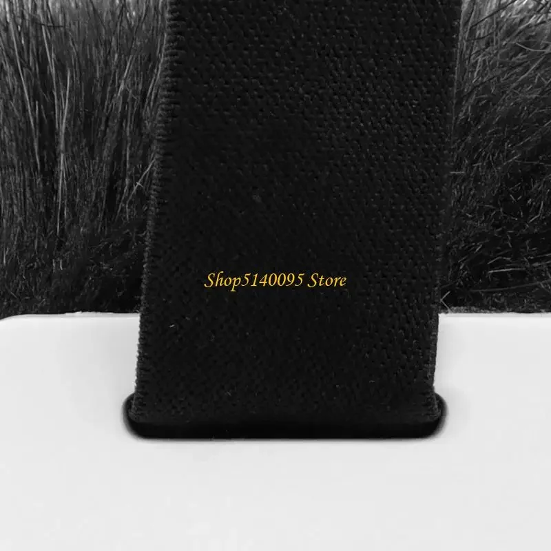 إكسسوار لعب الأدوار من DXAE ذيل قطيفة يسلط الضوء على مشبك آمن للتثبيت السريع للبشرة الناعمة والنسيج الآمن