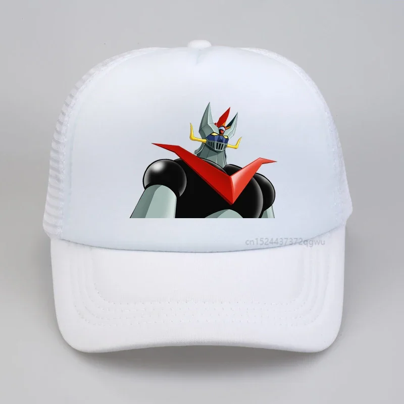 Mazinger Z baseball hat  Anime Goldorak Mazinger Z mesh trucker caps outdoor sports Snapback hats gorras