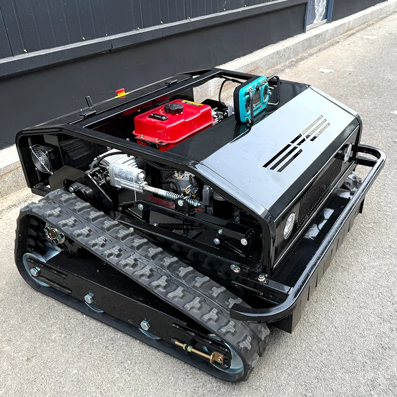 Customized wireless high efficiency self-propelled lawn mower for farm court, weeding robot, industrial grade weed mower