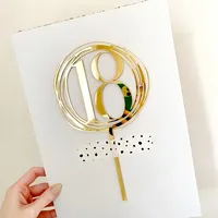 18th Birthday Acrylic Cake Topper, Elegant Coming of Age Party Decoration, Perfect for Adult Celebration Cakes & Parties