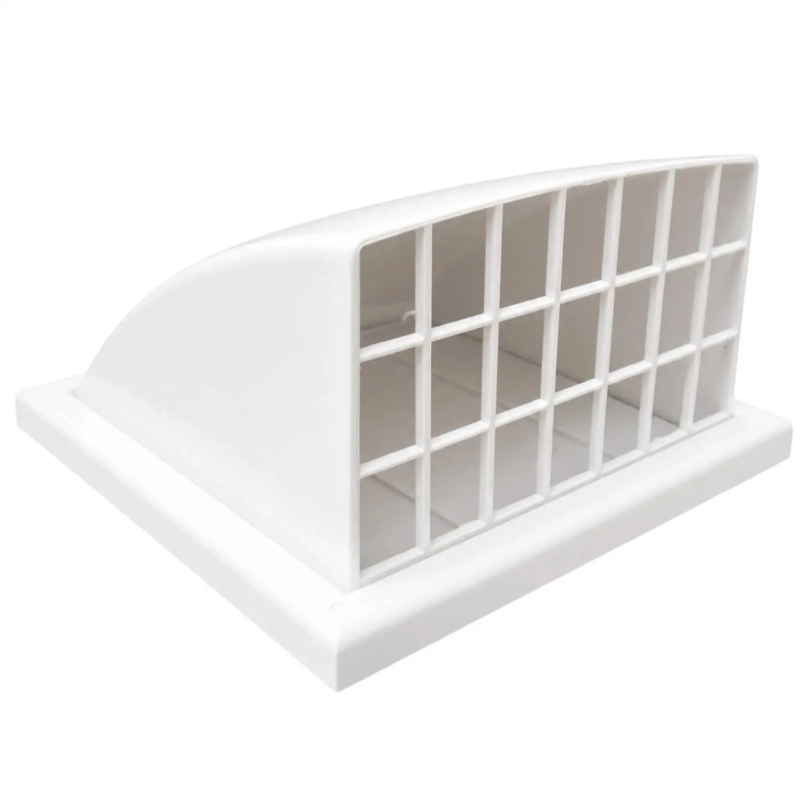 Durable PVC Ventilation Exhaust Vent with Sloped Cover for Outdoor Air Discharge