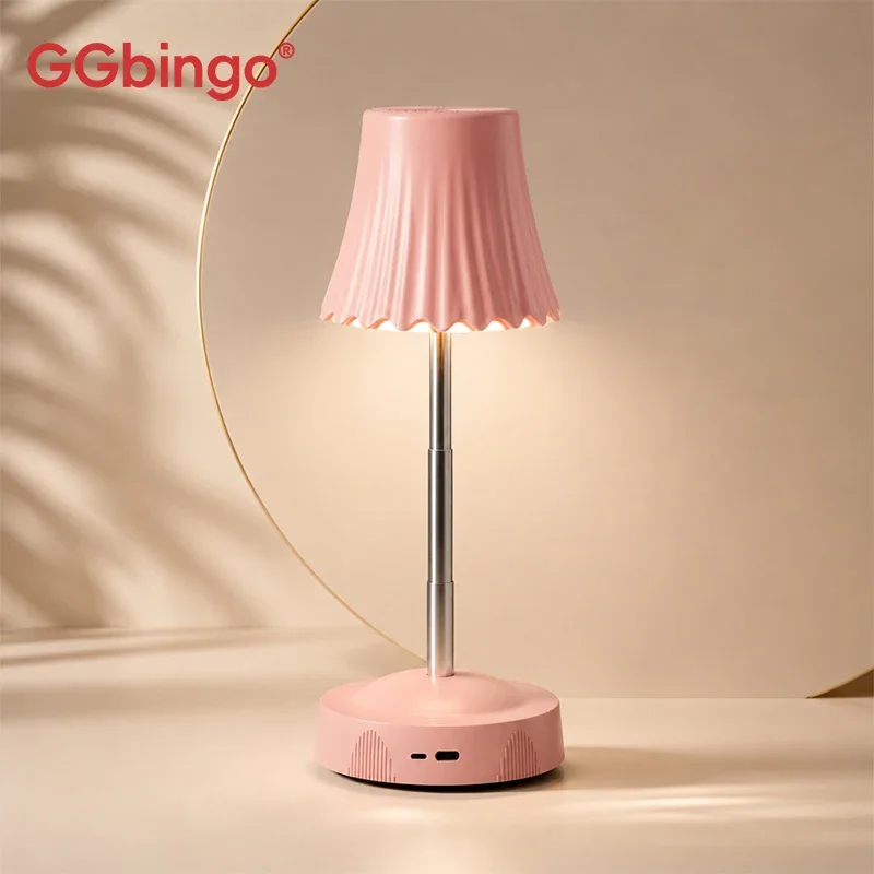 GGbingo Neuheit RGB LED Nachtlampe mit Handgestensensor, Kreatives Nachtlicht für Studentenzimmer, Nachttischlampe, USB-Ladung, 2600 mAh