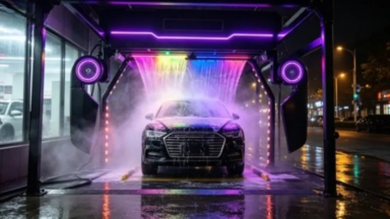 CE Certified Smart Touchless Fully Automatic Car Wash Machine With 3-7 Minute Fast Washing Foam Spray And Air Dryer System