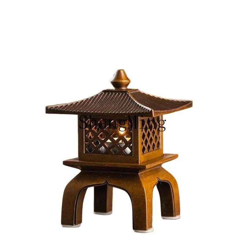 

CL retro Tang lamp household butter lamp holder creative copper incense burner household antique entrance ornament