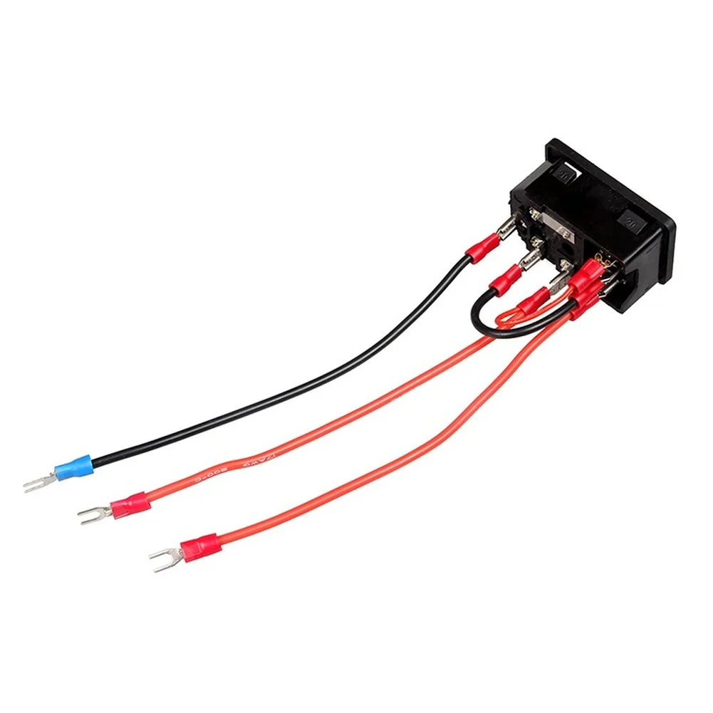10A Power Switch Socket Module for 3D Printer Dual Voltage 110V 220V with Fuse Protection Pre Wired for Simple Setup