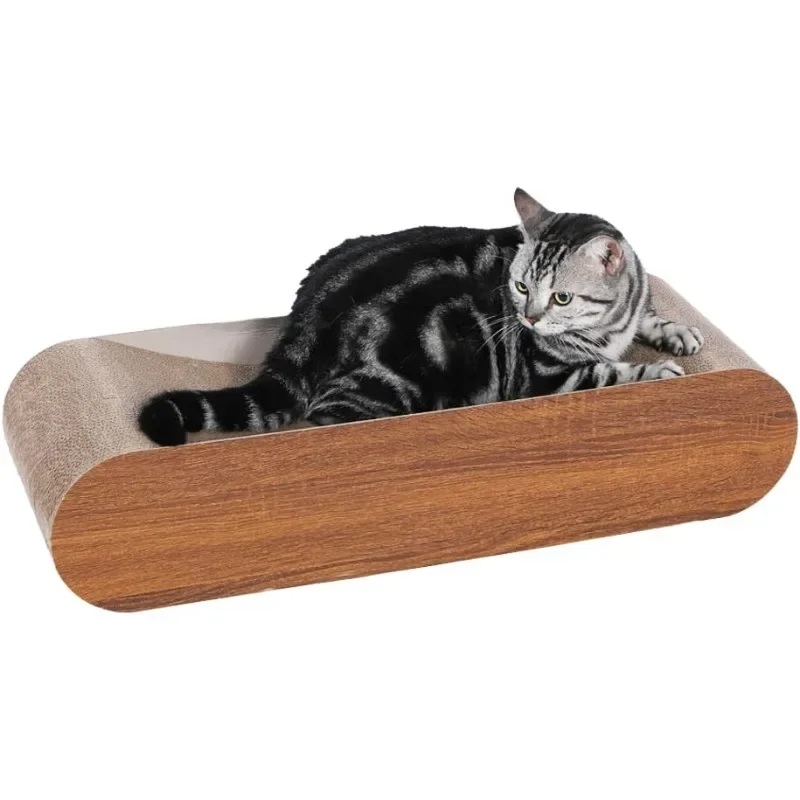 

Cat Scratcher, Cardboard Lounge Bed, Bone Shape Design, Recyclable Corrugated Scratching Pad, Stable and Durable