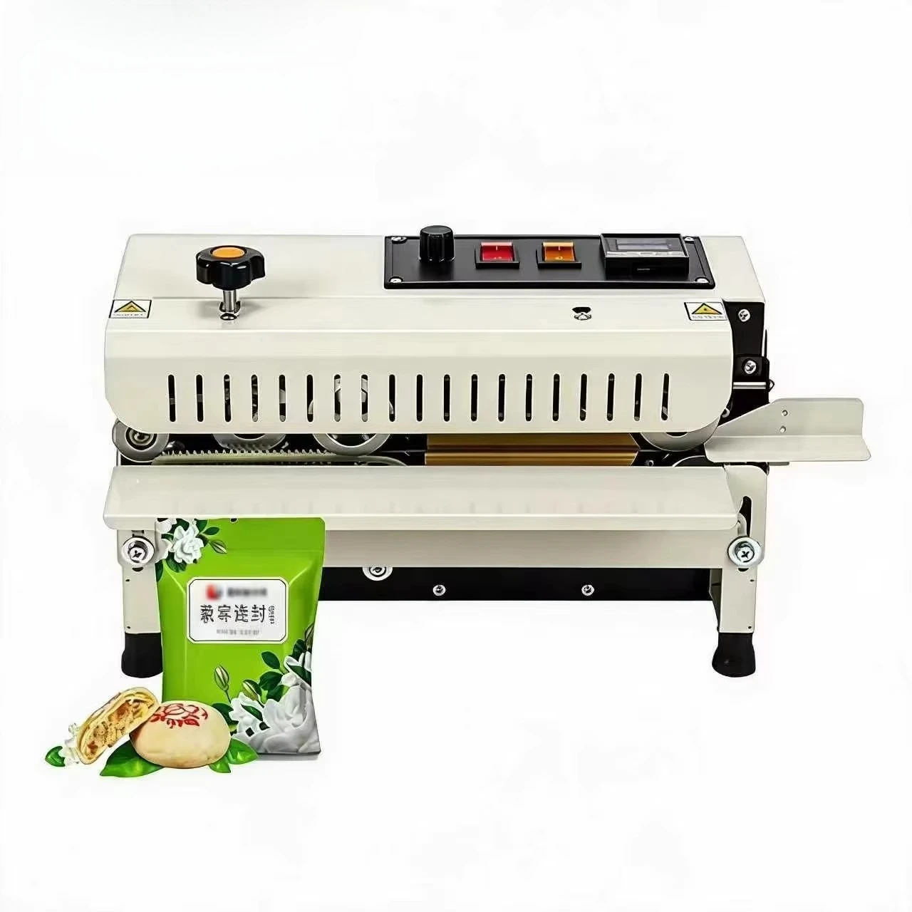 Horizontal continuous heat sealing machine FR-400 automatic bag sealing machine, suitable for plastic aluminum foil bags