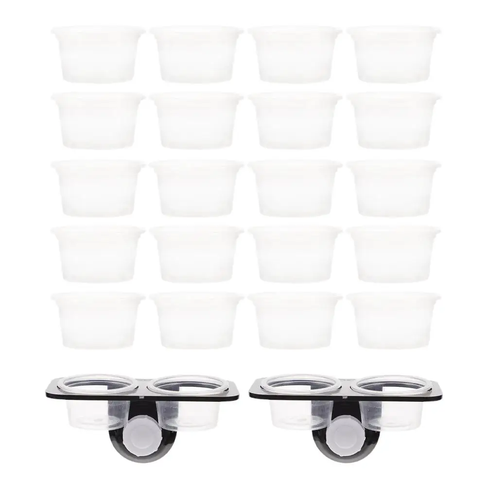 

Reptile Feeder Dishes Black Ledge Lasting Gecko Cage Bowls Supplies Design Selected Material Reusable