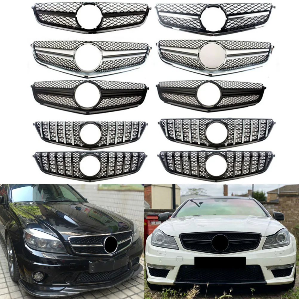 

Front Racing Facelift Grill Upper Bar Cover For Mercedes-Benz W204 C-Class C63 AMG 2008 2009 2010 2011 2012 2013 2014