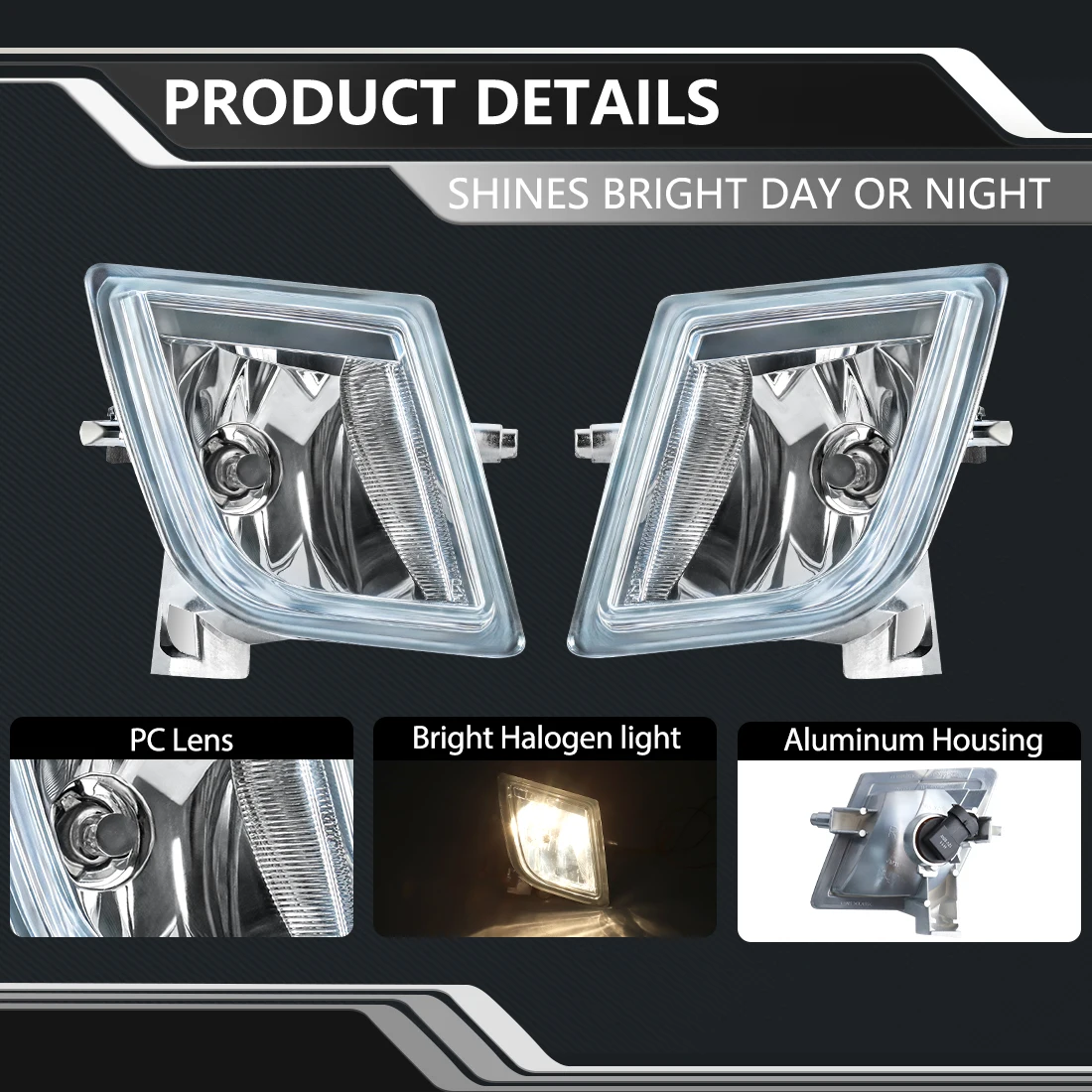 For Mazda 6 Atenza  2008-2012 Halogen Fog Light Aluminum Housing Daytime Running Light LED Foglamps Car Accessories 4 Colors 12V