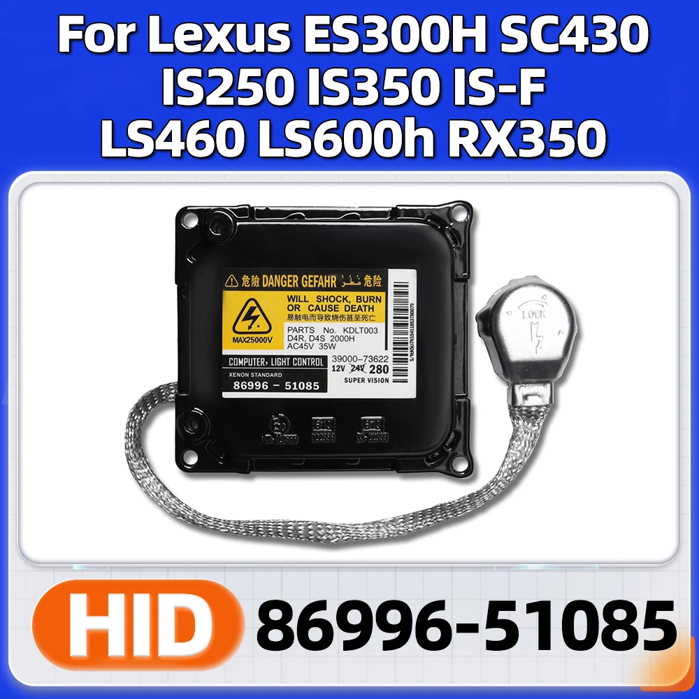 86996-51085 KDLT003 39000-73622 Xenon HID Ballast D4 Control Module For Lexus ES300H SC430 IS250 IS350 IS-F LS460 LS600h RX350