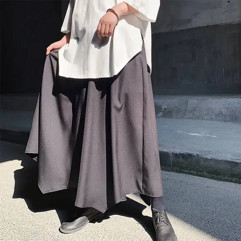 

Брюки и осенние нейтральные новые весенние мужские широкие брюки минималистичный мужской раб с одинаковой модой супер свободные брюки большого размера