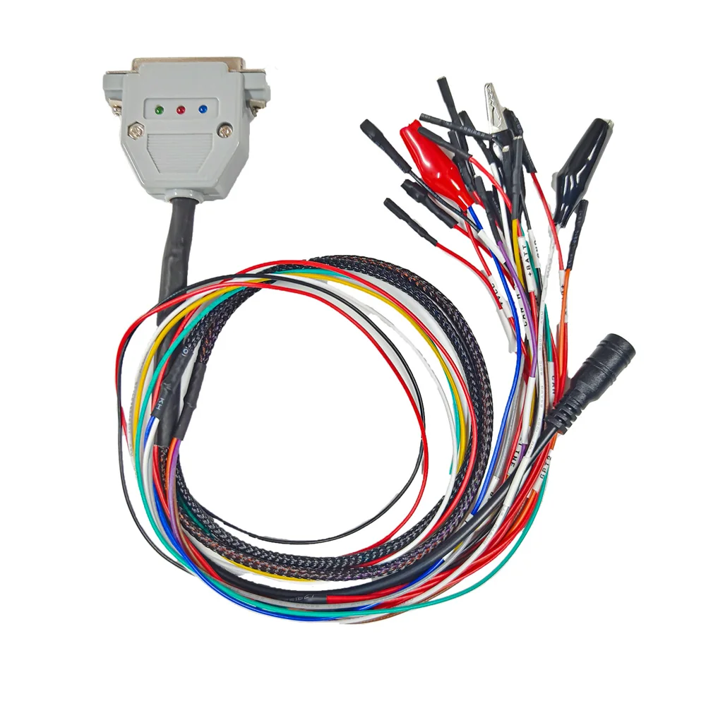 DB 25Pin الأرجواني LED عرض دبوس التمهيد إعادة تعيين CNF1 كابل محول ل VCI القراءة والكتابة ECU BATT VCC KLINE CAN-H CAN-L