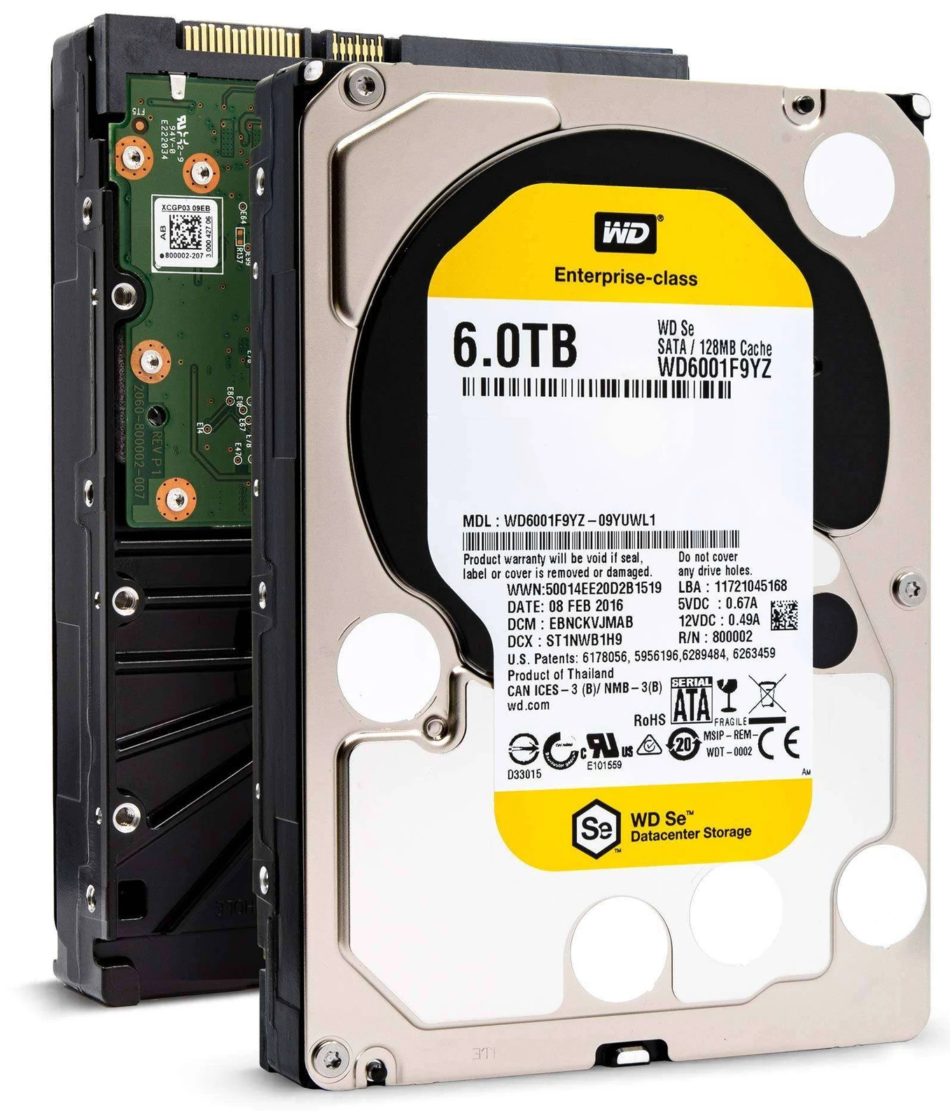 Wd 6TB 3.5" 7.2K Sa…