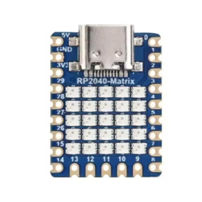 [NEW!A25P】 RP2040 Pico Micro Development Board For Raspberry PI Matrix 5X5rgb LED Module Programmable DIY Microcontroller Kit