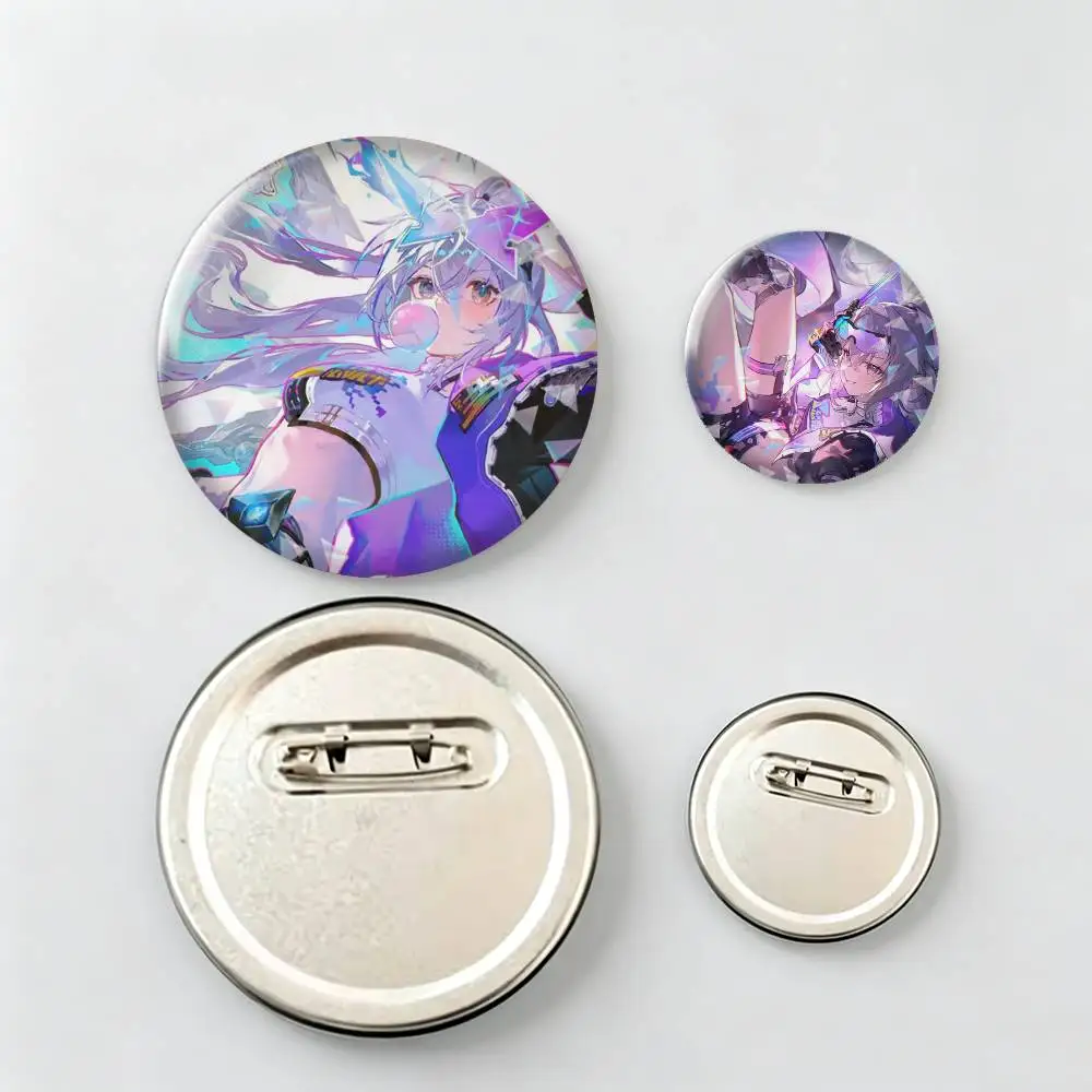 Silver Wolf LV.999 HSR-r Brooch Metal Decorative Brooch Pins for Backpack Clothes Jacket Accessories,Souvenir. view 2