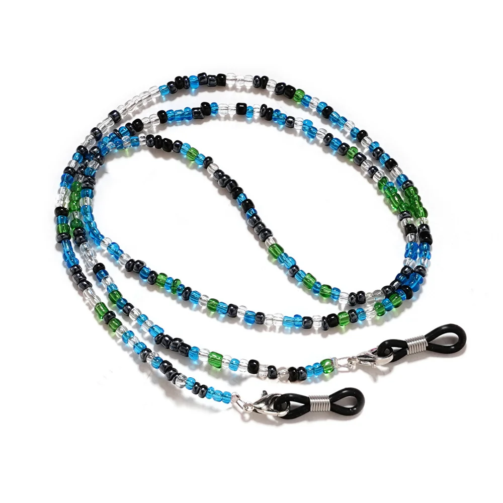 سلسلة نظارات كريستال للنساء أنيقة مكبرة الحبل حامل نظارات القراءة حزام قناع سلسلة الرقبة الحبل شنق على مجوهرات الرقبة