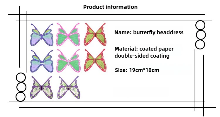 هالوين Kochou Shinobu أغطية الرأس Tsuyuri Kanawo فراشة مشبك شعر المرأة كوميك كون تأثيري اكسسوارات أداء الحفلات الدعائم #6