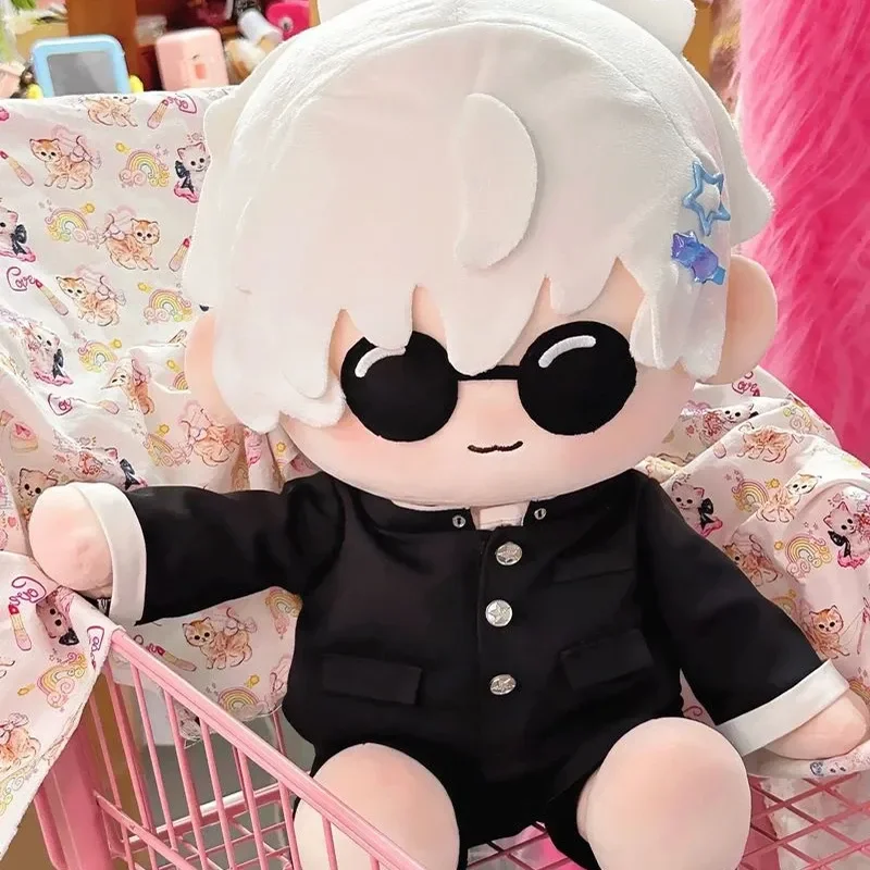 

40cm Cotton Doll Jujutsu Kaisengojo Satoru Magnetic Sunglasses Cute Plush Doll Cartoon Periphery Diy Doll Collection Gifts