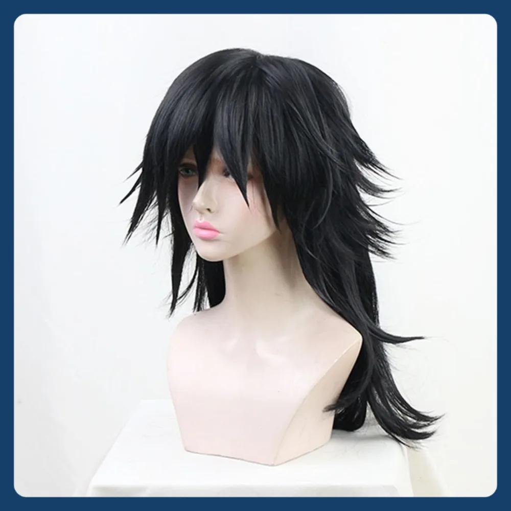 Parrucca Mid-jade Negozio Demon Slayer Tomioka Giyuu Parrucca Cosplay Halloween Cosplay Ripristina Costumi e oggetti di scena dei personaggi anime