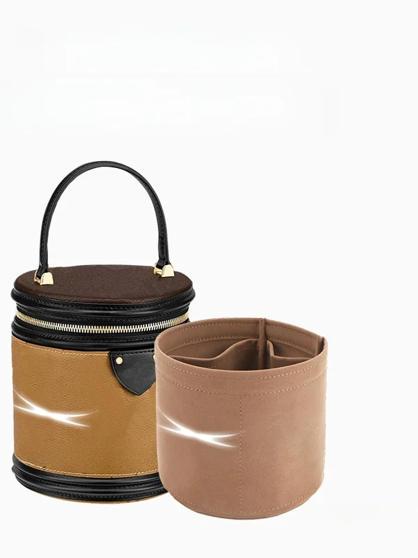 

Cannes Lu Brining Bag Cylinder Bag Inner Buet Storage Bag Organizer round Tube ape Pure Color Design