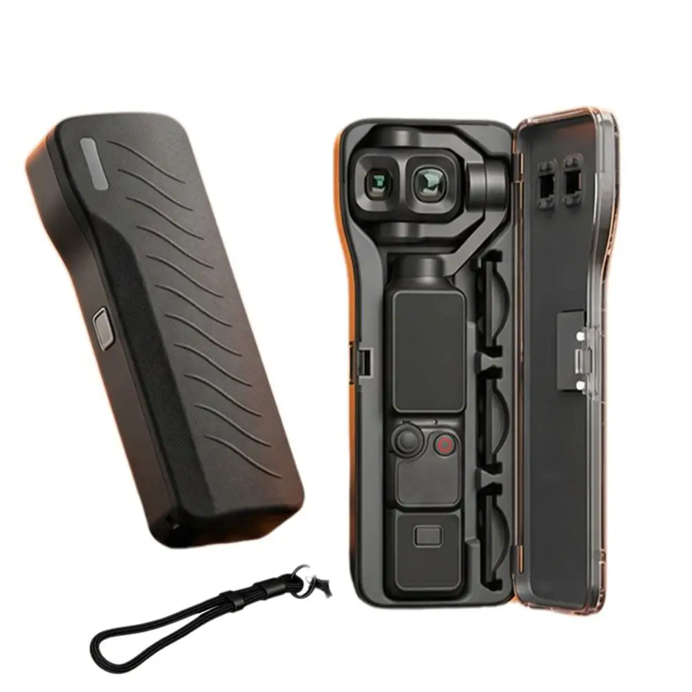 Przenośny futerał ochronny na kamerę z gimbalem, z przegródkami na filtry obiektywu, osłona ekranu odporna na zarysowania, lekki, do DJI Osmo Pocket 4P — zdjęcie produktu 5