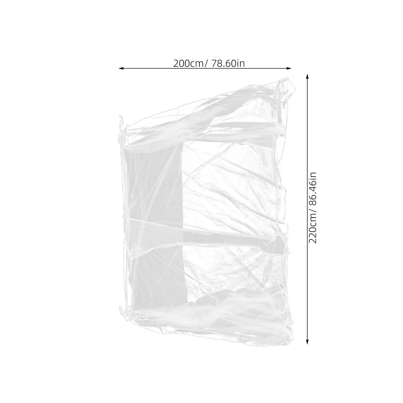 Spacious Portable Mosquito Net for Outdoor Patio Balcony Gazebo Tent 7.2ft X 6.5ft Breathable Insect Mesh Netting for Camping