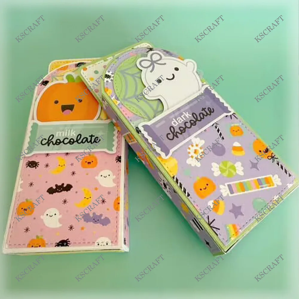 KSCRAFT Candy Bar Wrapper Cutting Dies Stencils for DIY Scrapbooking Decorative Embossing DIY Paper Cards view 3