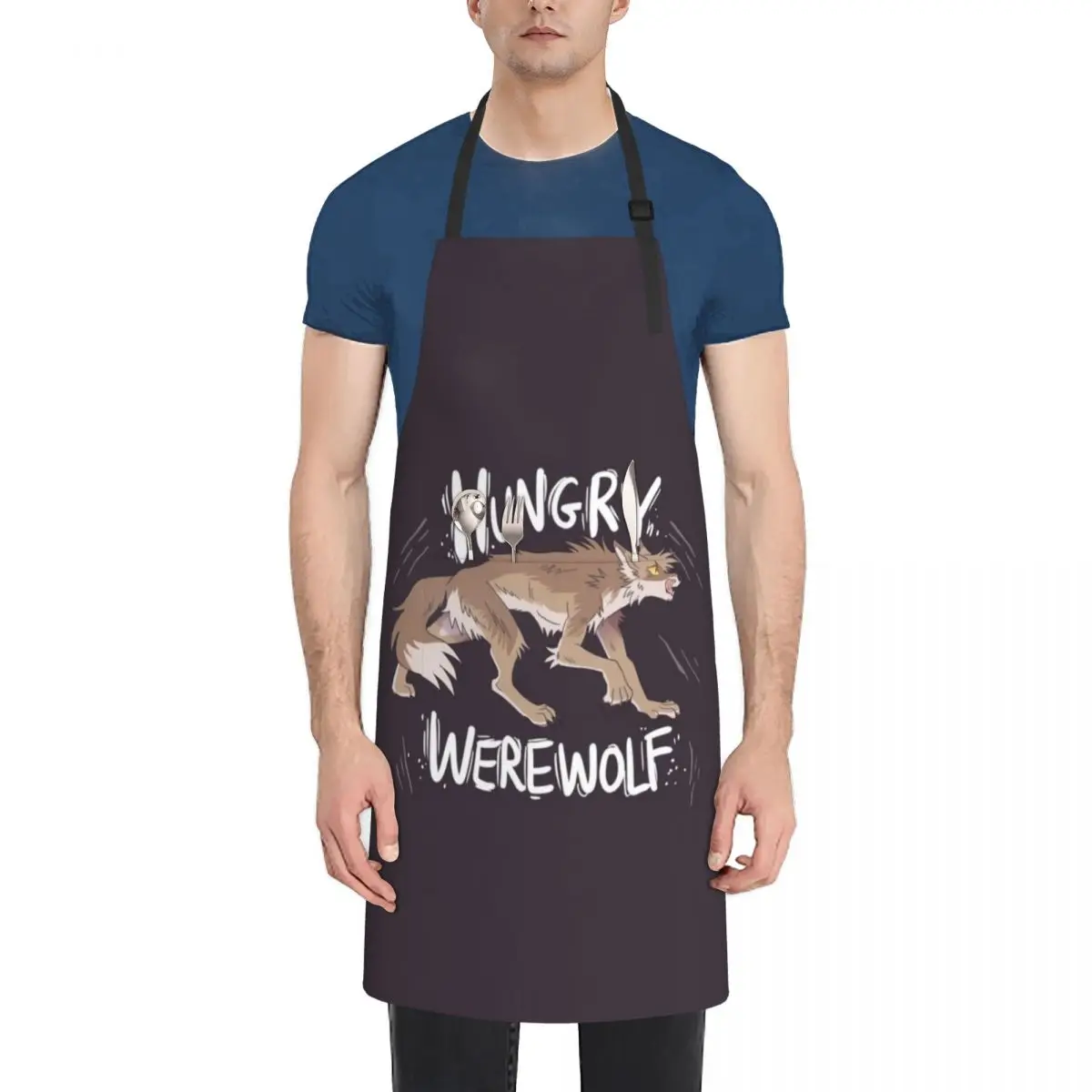 

Hungry Werewolf Apron Teacher For Kitchen Kitchen on the wall Apron