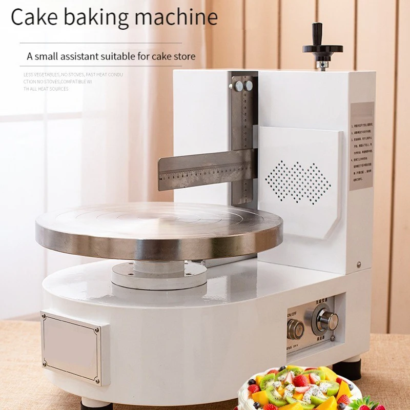 Birthday Cake Smoothing Coating Machine Automatic Cakes Plastering Cream Coating Filling Machines
