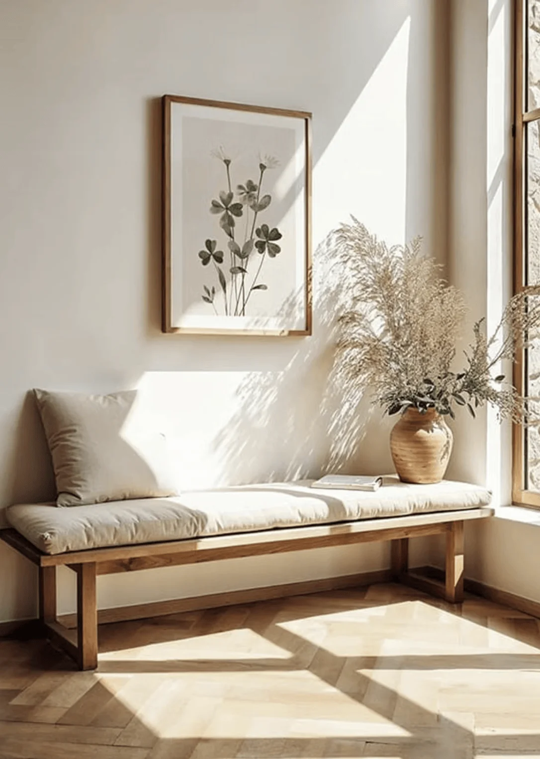Tranquil Blooms Wall Art Canvas Prints Decor, Gentle Floral Decor Living Room Bedroom Cafe Soft Elegant Modern Home Decor