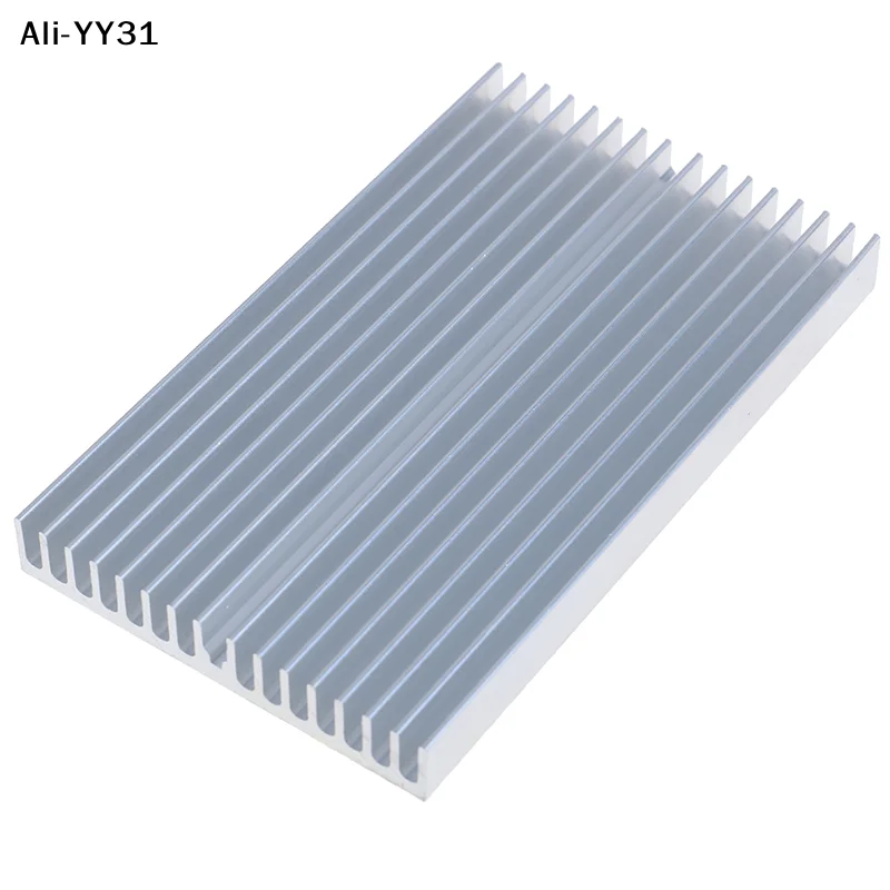 

【Y31】(YY) 1 шт. Новинка 2025 года, алюминиевый радиатор-охладитель 100*60*10 мм для микросхем, светодиодов, силовых транзисторов