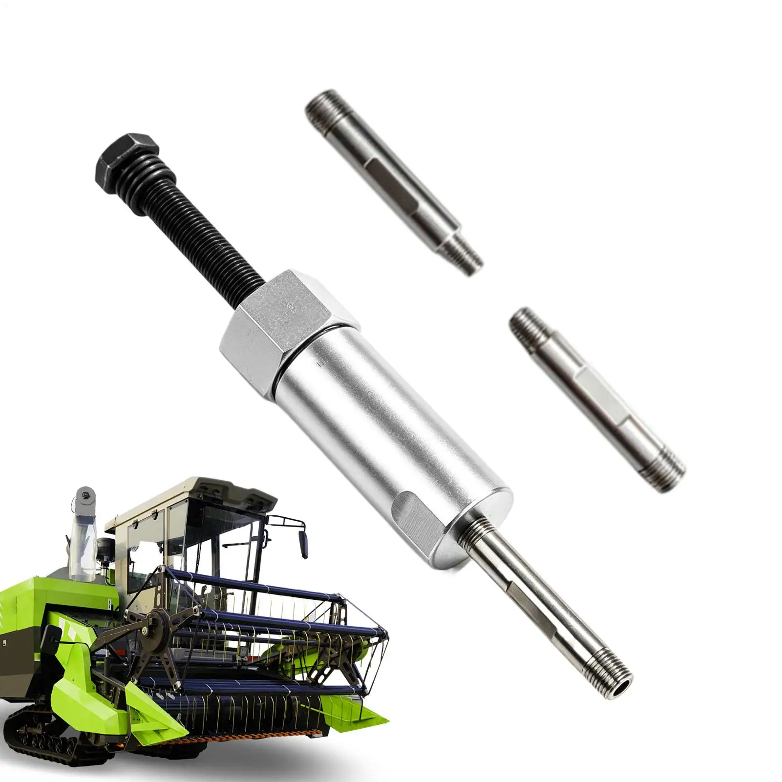 Heavy-Duty Grease Fitting Unclogger Hydraulic Rejuvenator Tool with Adapters for Excavators, Farm & Lawn Mowers