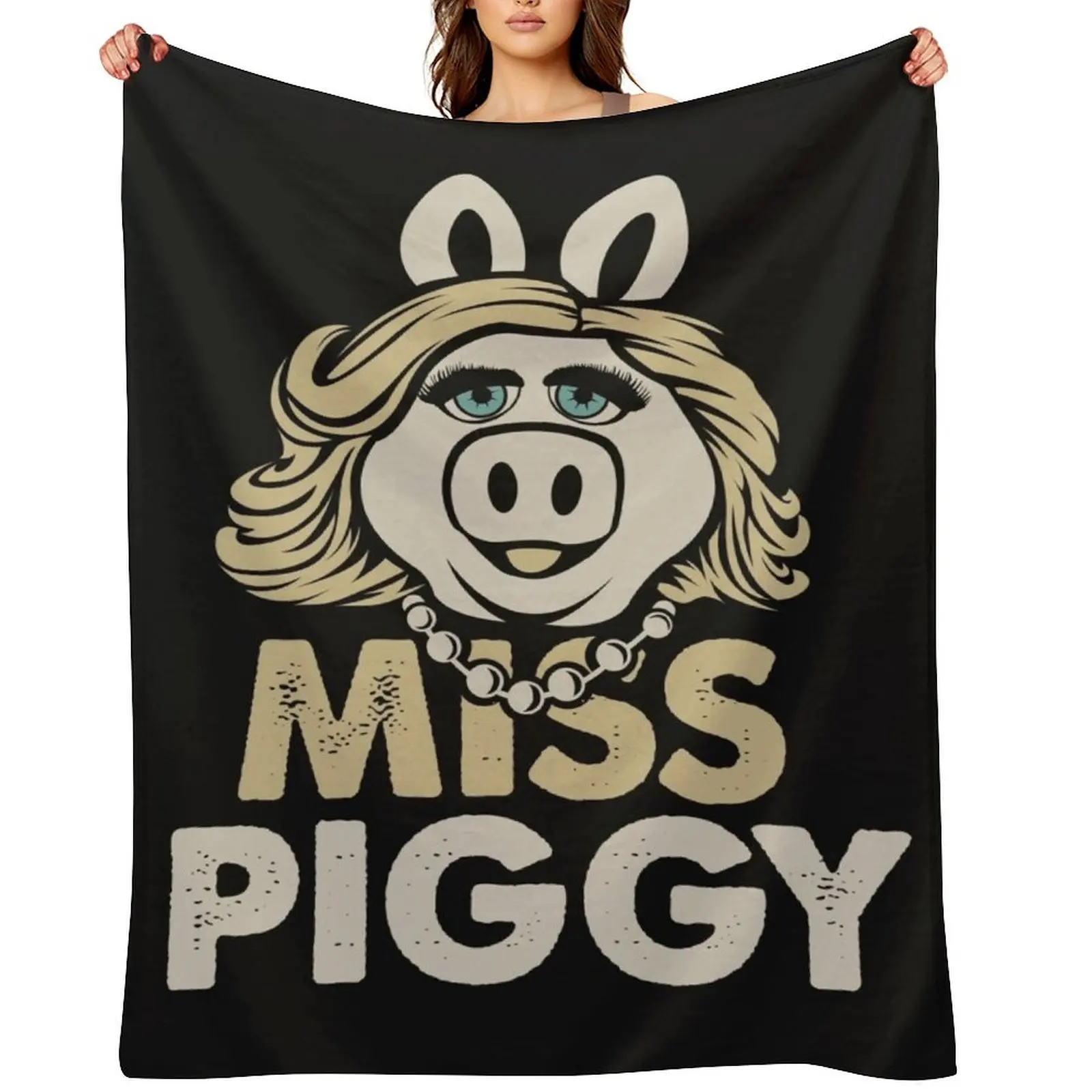 

Miss Piggy Throw Blanket decorative christmas decoration valentine gift ideas Stuffeds Blankets