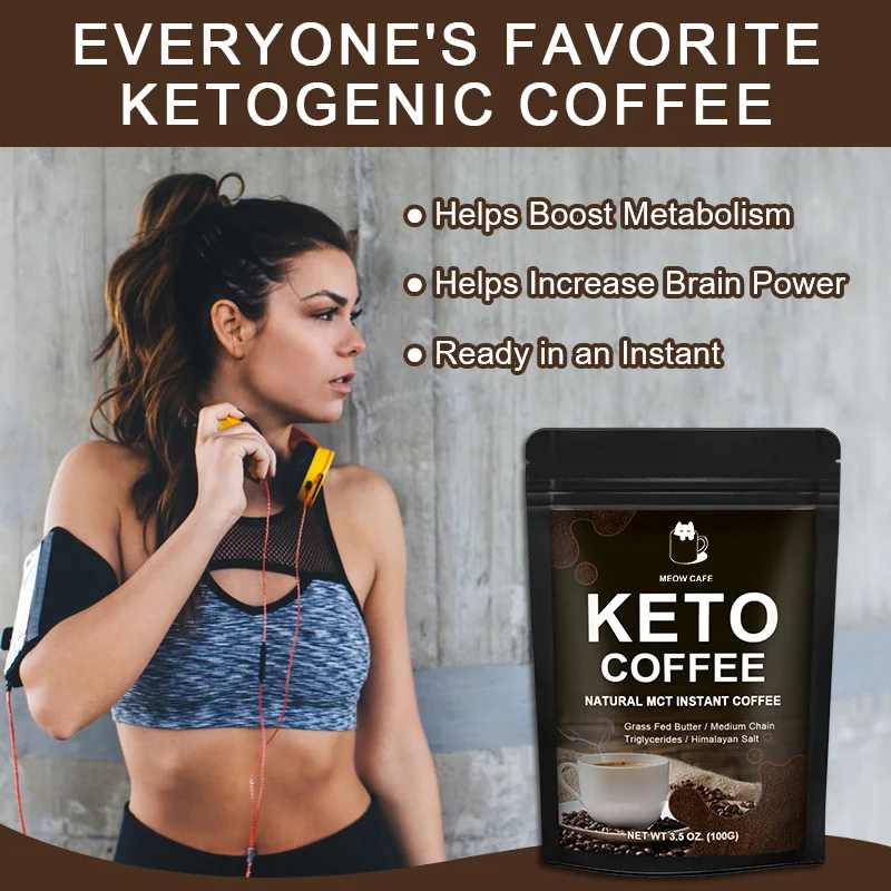 50G Keto Coffee Slimming Product Fat Burning Body Belly Waist Losing Weight Loss Cellulite Slim Beauty Tool Product