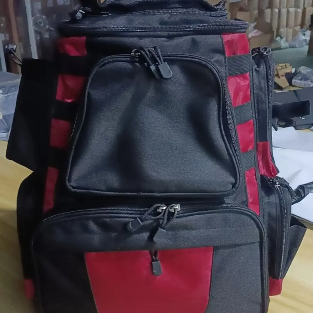 Multifunction Fishing Backpack Large Capacity Tackle Case Outdoor Gear Storage With Protective Rain Cover Bag