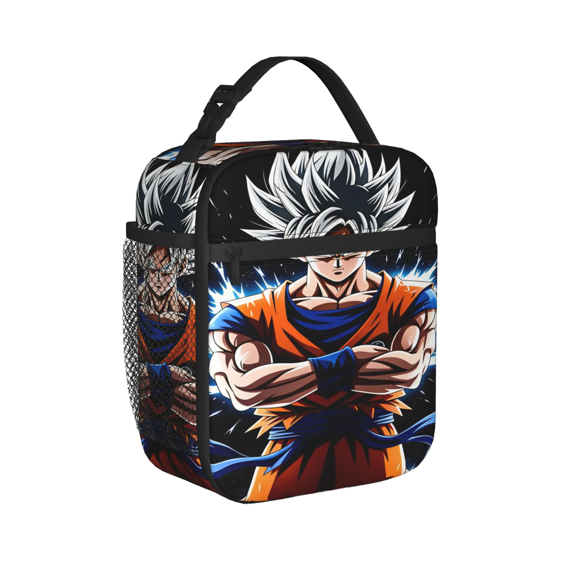 Son Goku Lunch Bag Dragons Balls Convenient Lunch Box Adult Outdoor Picnic Print Cooler Bag Cute Oxford Thermal Tote Handbags
