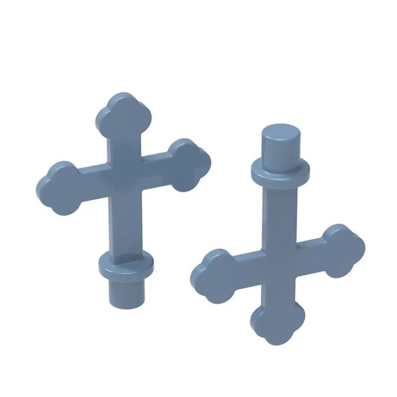 MOC 10PCS 특별 21699 크로스 빌딩 블록 키트 할로윈 모델 호환 보드 벽돌 입자 장난감 어린이 생일 선물